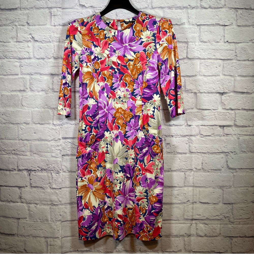 J. McLaughlin Catalyst Floral Sheath Dress Size Small
